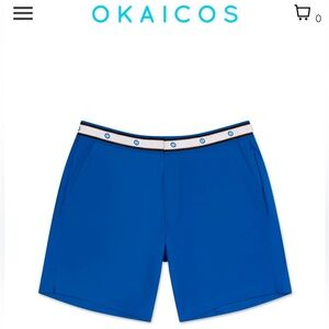 NWT Okaicos Greek Evil Eye Swim Shorts, Blue, Men’s 40 Resort Beach Pool Summer